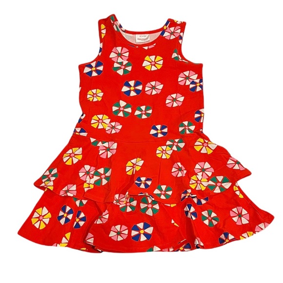 NEW Hanna Andersson Ruffled Tank Dress size 8 Red - Picture 1 of 6